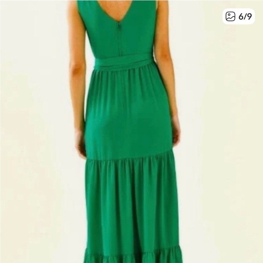 Lilly Pulitzer Maurice Emerald Green Maxi Dress - Picture 7 of 15